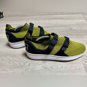 Yellow and Black Nike Slip on Knit Sneakers